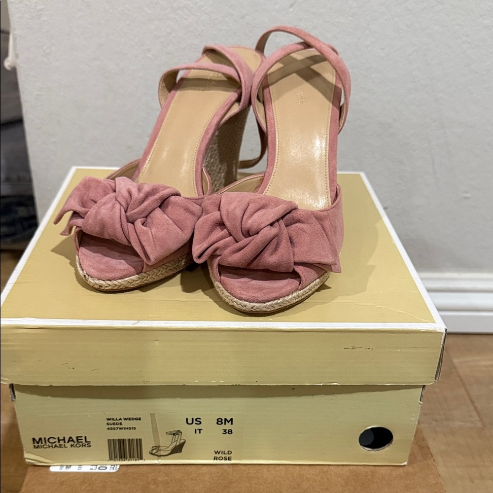 Michael Kors Wild Rose Espadrille Wedges